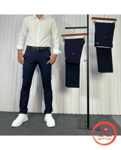 Quần tây xanh đen 4 chiều 