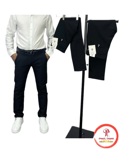 Quần tây 4 chiều đen 