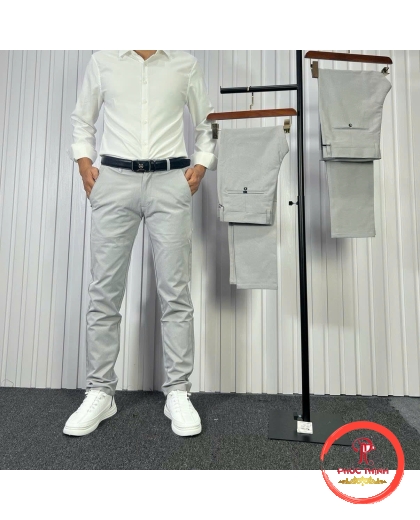 Quần tây 2 chiều xám trắng