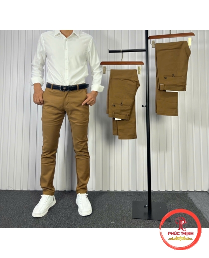 Quần tây 2 chiều màu bò 